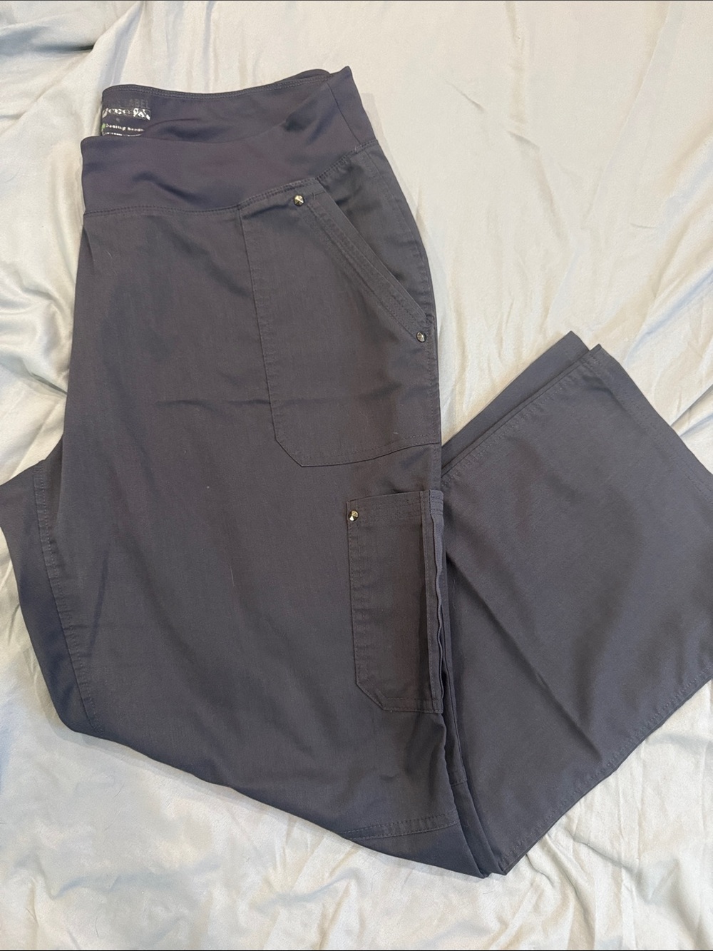 Women's Cargo Pants - Dark Navy Stretch Utility Pants
